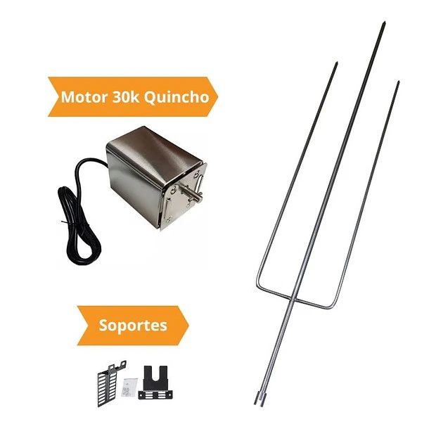 Kit Asador Grill Inox 30 kilos